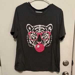 Kids Graphic Tiger T-Shirt - Black
